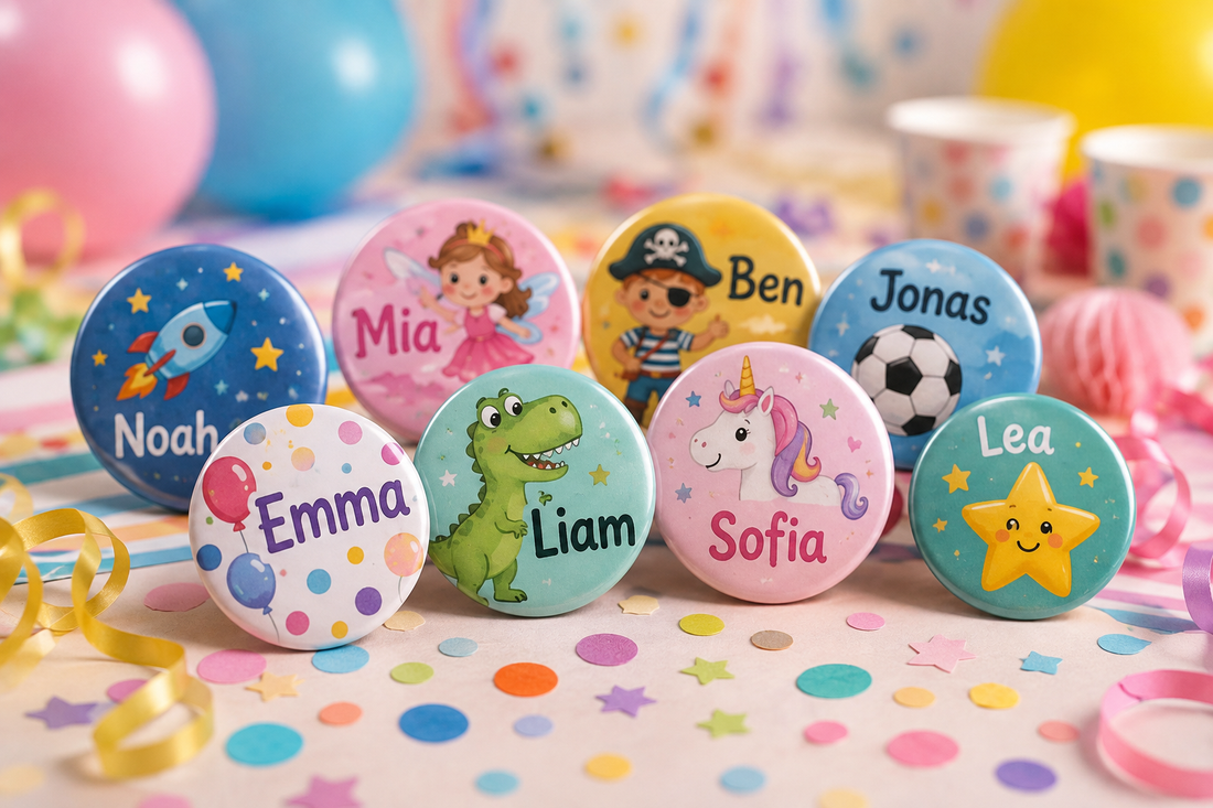 Anstecker für Kinder Geburtstagsparty