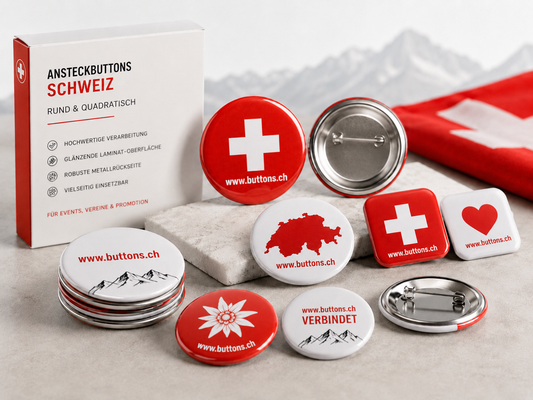 Button Anstecker Schweiz