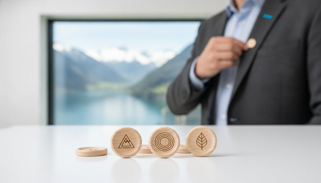 Holzbuttons personalisieren Schweiz: Nachhaltige Unikate für Ihr Event 2026
